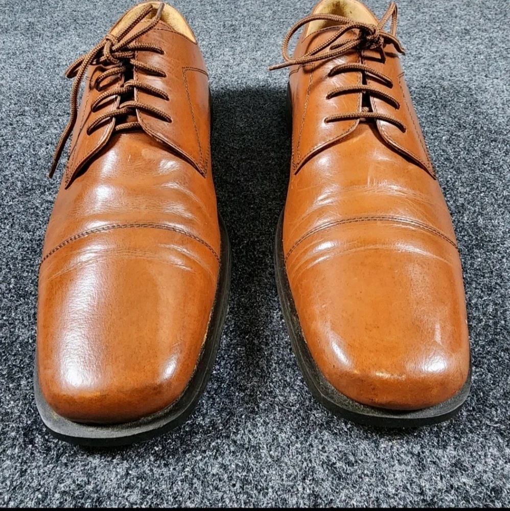Adolfo Oxford‎ Derbys Lace Up Men's 11 Shoes Brown Heel & Toe Guards On Sole